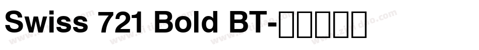 Swiss 721 Bold BT字体转换